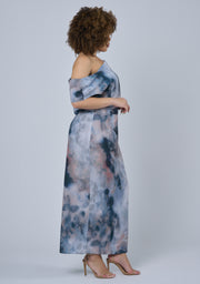 Phantom Maxi Satin Dress