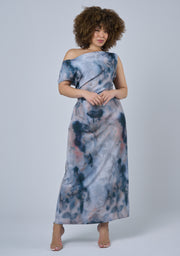 Phantom Maxi Satin Dress