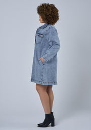 Abyss Chambray Shacket Dress