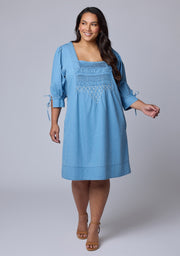 Verity Chambray Mini Dress