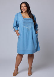Verity Chambray Mini Dress