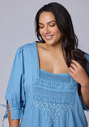 Verity Chambray Mini Dress