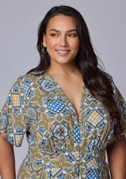 Zoe Linen Printed Jumpsuit