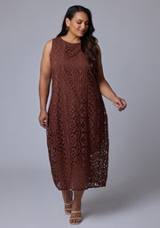 Briony Broderie Midi Dress