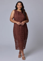 Briony Broderie Midi Dress