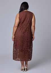 Briony Broderie Midi Dress