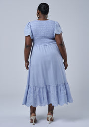 Anastasia Broderie Midi Dress