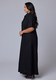 No Saints Maxi Shirt Dress