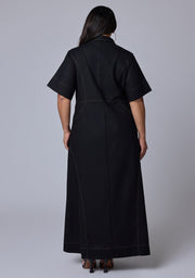 No Saints Maxi Shirt Dress
