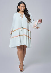 Golden Threads Mini Dress