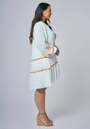 Golden Threads Mini Dress