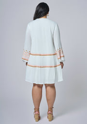 Golden Threads Mini Dress