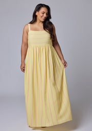 Daisy Stripe Maxi Dress