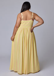 Daisy Stripe Maxi Dress