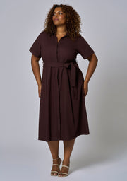 Orla Midi Linen Shirt Dress