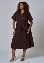 Orla Midi Linen Shirt Dress