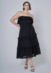 Defy Broderie Midi Dress