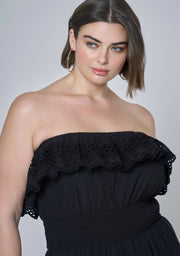 Defy Broderie Midi Dress