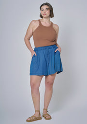 Jadie Chambray Shorts