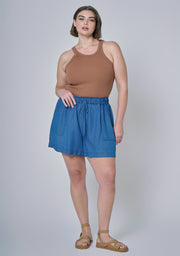 Jadie Chambray Shorts