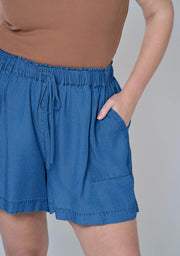 Jadie Chambray Shorts