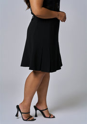 Empire Pleated Mini Skirt