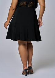 Empire Pleated Mini Skirt