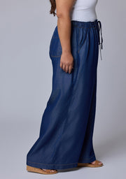Blake Chambray Wide Leg Pants