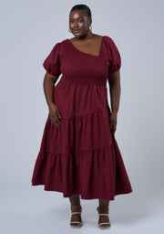 Miley Asymmetric Midi Dress