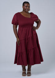 Miley Asymmetric Midi Dress