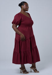 Miley Asymmetric Midi Dress