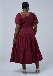 Miley Asymmetric Midi Dress