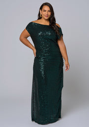 Platinum Nights Sequin Maxi Dress