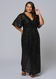 Lure Sequin Maxi Dress