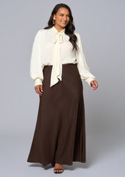Luxe Satin Maxi Skirt