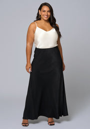 Luxe Satin Maxi Skirt