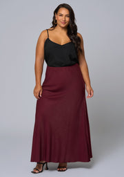 Luxe Satin Maxi Skirt