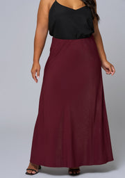Luxe Satin Maxi Skirt
