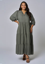 Halo Midi Shirt Dress