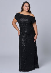 Platinum Nights Sequin Maxi Dress