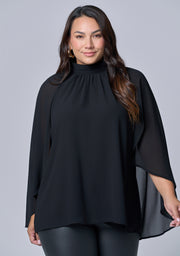 Fire and Rain Cape Blouse