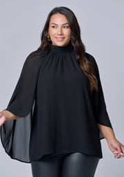 Fire and Rain Cape Blouse