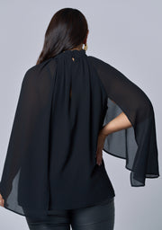 Fire and Rain Cape Blouse