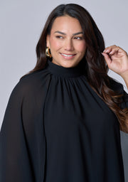 Fire and Rain Cape Blouse