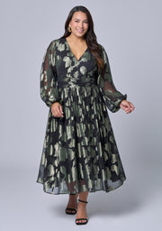 Secrets Metallic Maxi Dress