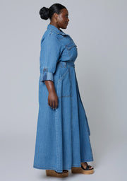 Zara Chambray Maxi Dress