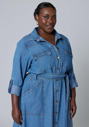Zara Chambray Maxi Dress
