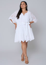 Charms Broderie Mini Dress