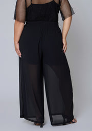 Staged Sheer Pant
