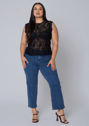 Dark Season Lace Top